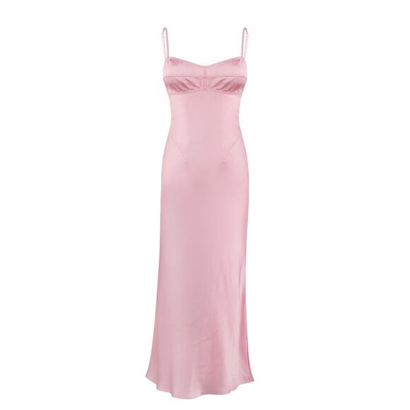 Anna October Waterlily Midi Dress - XS - Pink - Picture 1 of 7